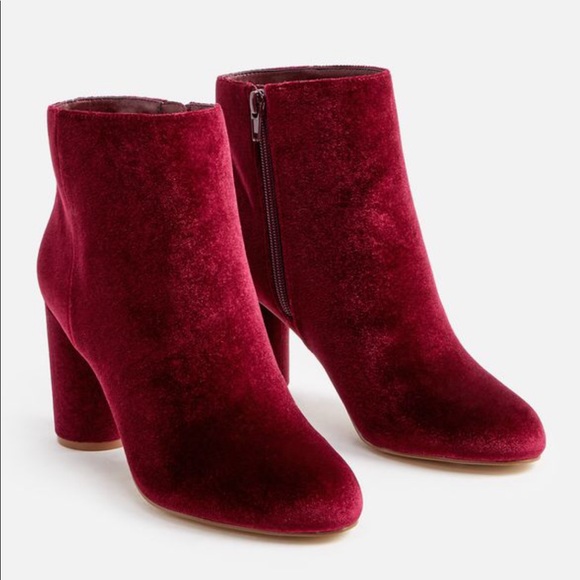 justfab red booties